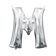 Silver Foil Letter M Balloon - Case of 70