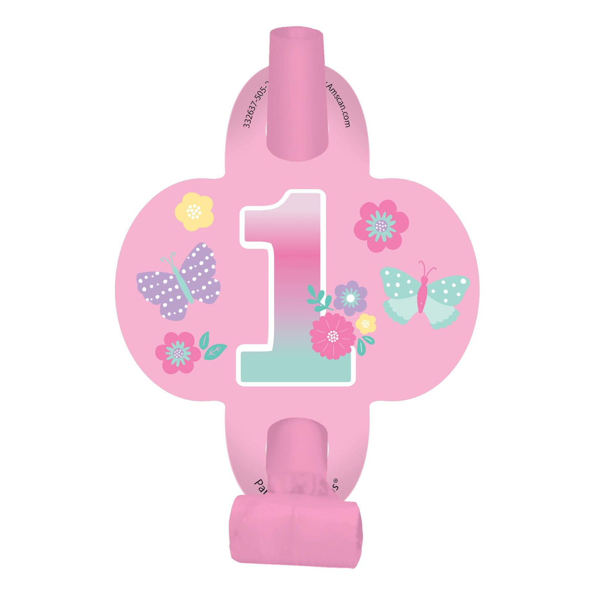 Butterfly Garden 1st Birthday Blowout Party Accessory, 8-pk - Case of 120