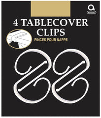 Clear Table Cover Clips - Set of 4 - Pack of 6