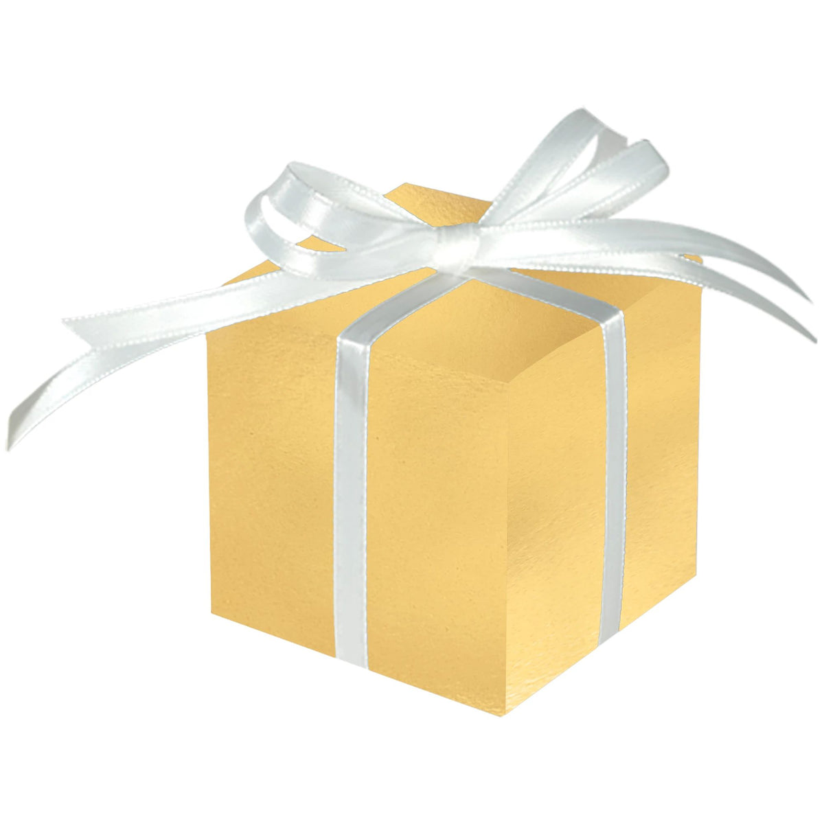 Gold Wedding Favor Boxes, 100-ct - Case of 12