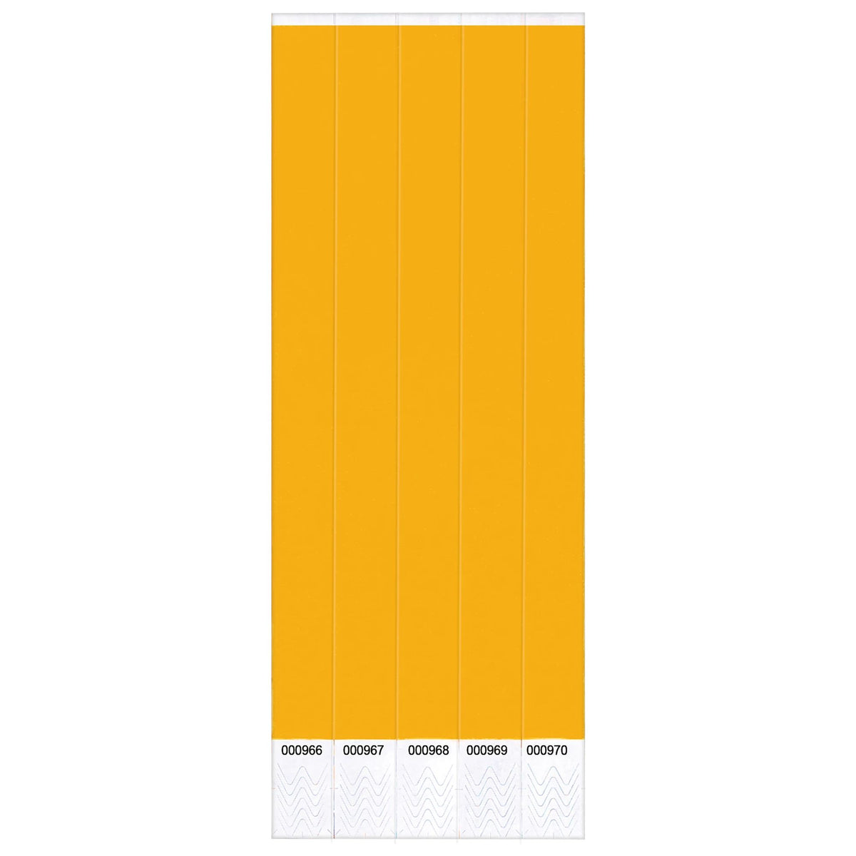Solid Orange Event Wristbands - 250-ct - Case of 12