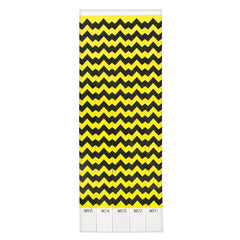 Waterproof Wristbands, Chevron, 10-inch, 500-ct - Case of 10
