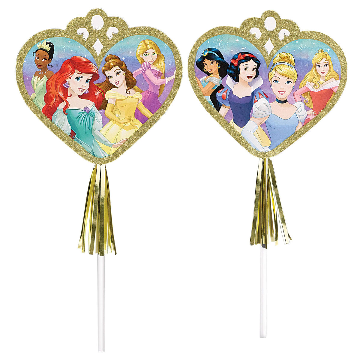 Disney Princess Once Upon a Time Paper Wands, Gold, 8-pk - Pack of 9