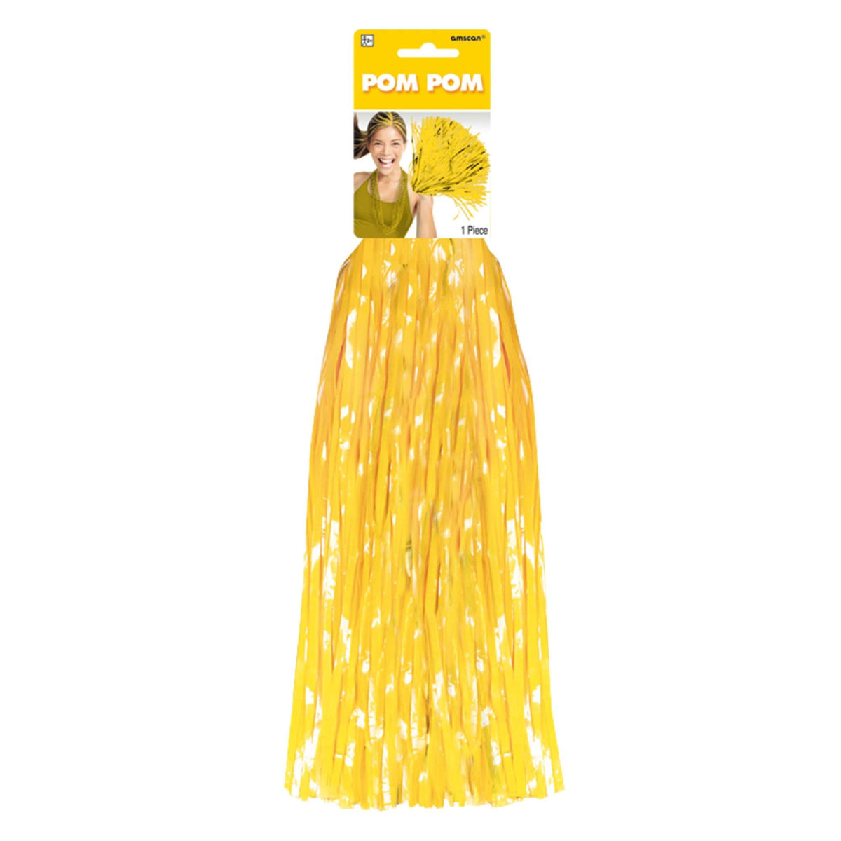 Bright Yellow Pom-Poms, 15-inch - Pack of 4