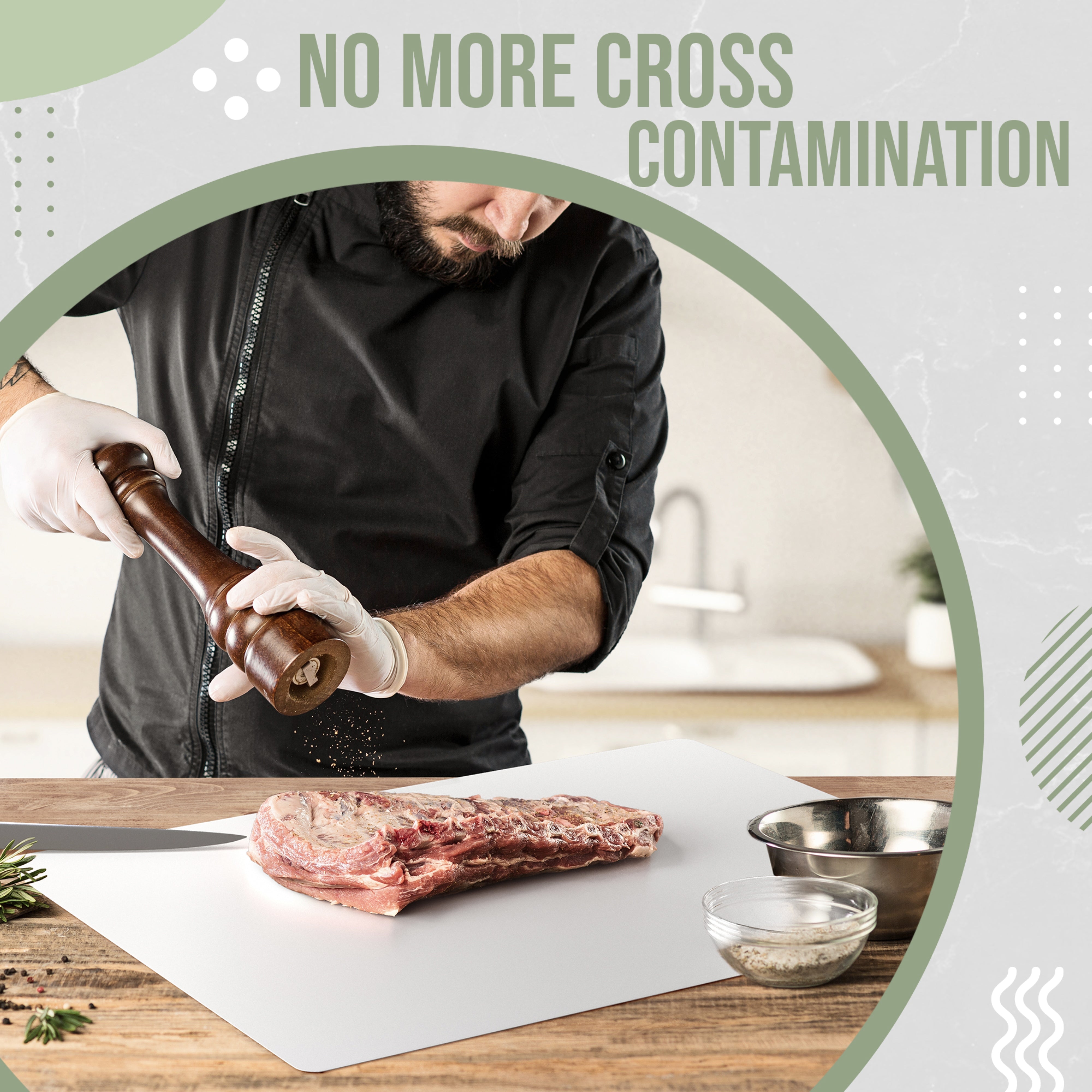 18 In. x 24 In. White Disposable Cutting Boards | 50 Count