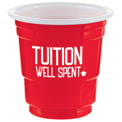 Graduation Party Shot Glasses - Tuition Well Spent, 30-ct - Pack of 6