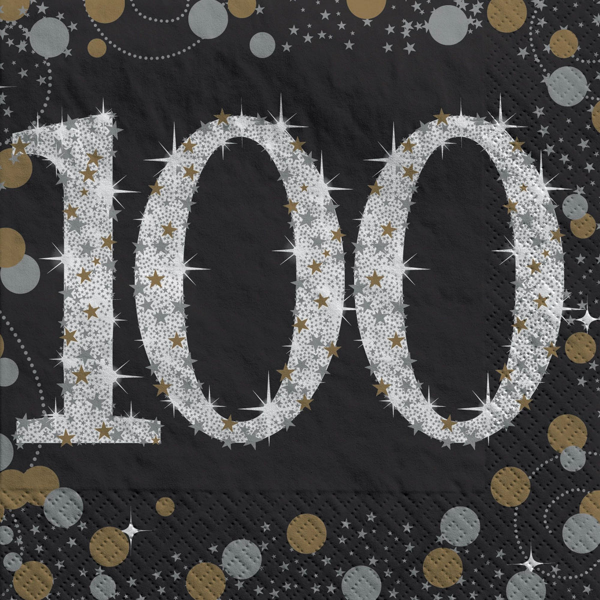 Sparkling Celebration Beverage Napkins - 100-ct - Pack of 12