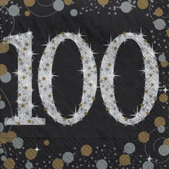 Sparkling Celebration Beverage Napkins - 100-ct - Case of 72