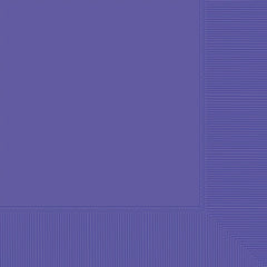 Royal Purple Solid Beverage Napkins, 40-ct - Pack of 3