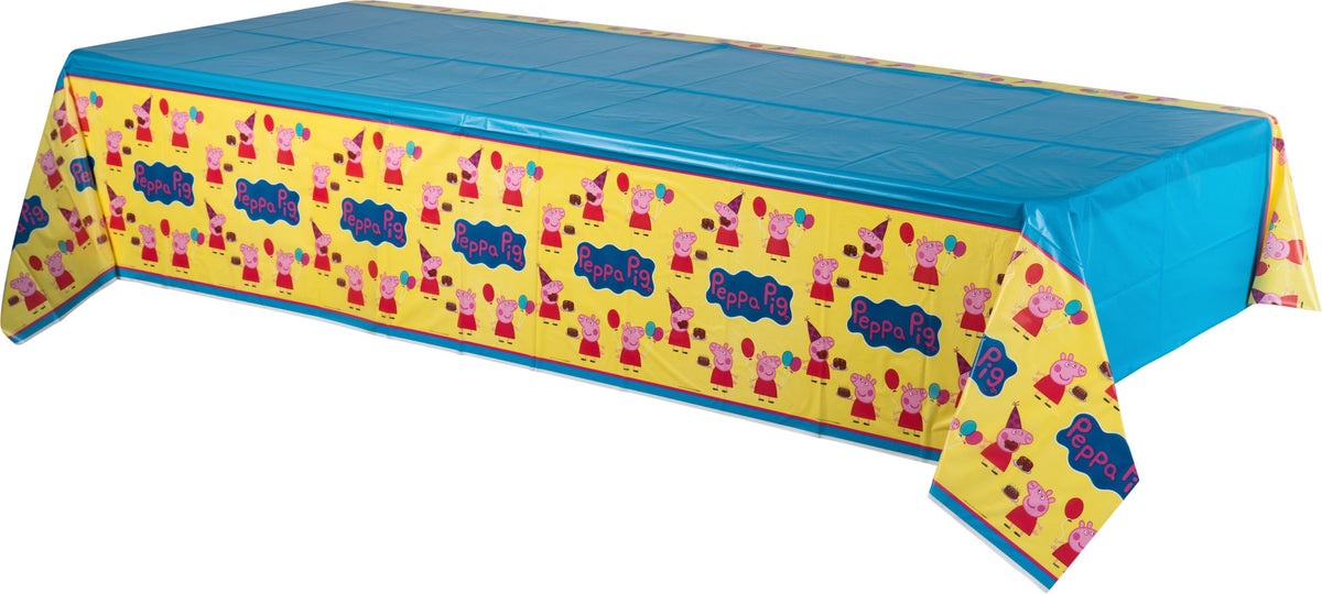Nickelodeon Peppa Pig Table Cover, Blue/Yellow, 54x96-inch - Case of 96