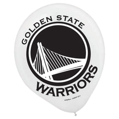 Golden State Warriors 12-inch Printed Latex Balloons - 6-ct - Pack of 2