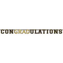 Congratulations Graduation Giant Letter Banner - Pack of 6