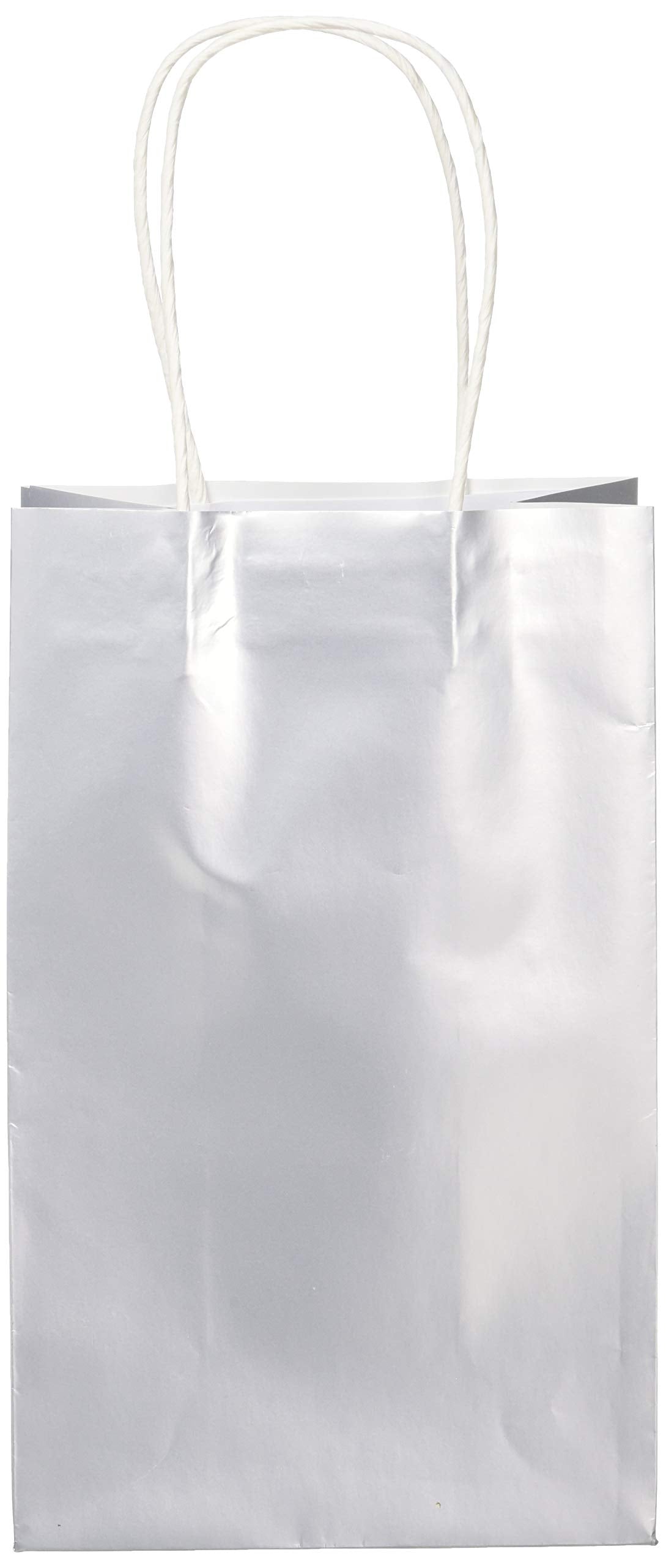 Silver Cube Kraft Gift Bag - 12-ct - Pack of 6
