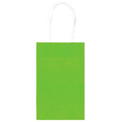 Kiwi Green Kraft Paper Gift Bags - Value Pack - Case of 60