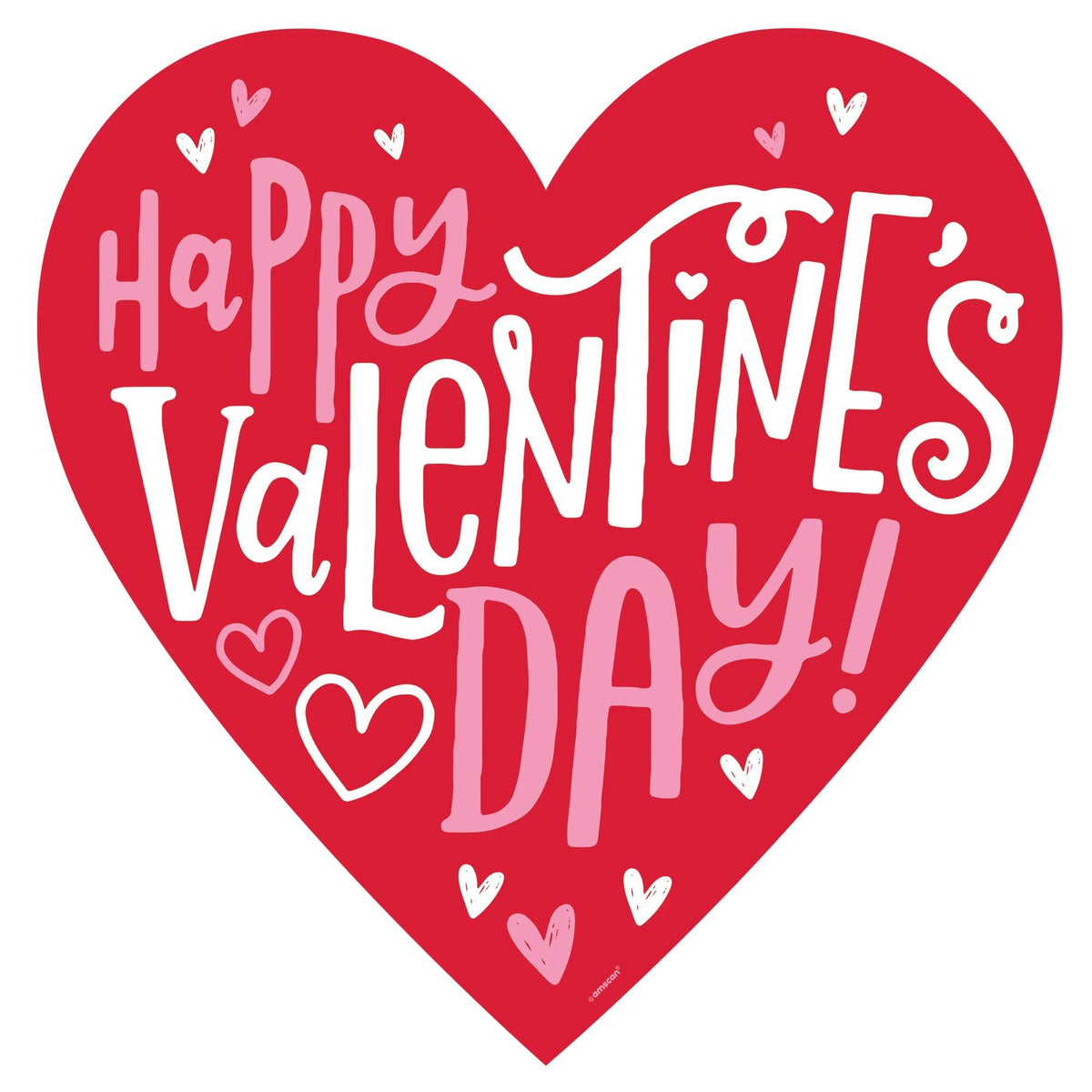 Valentine's Day Heart Cutout Decoration - Pack of 6