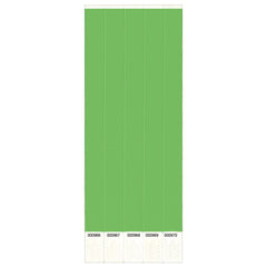 Solid Green Event Wristbands - 250 Count - Case of 12