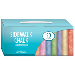 Colorful Sidewalk Chalk Box - 50 Count - Case of 6