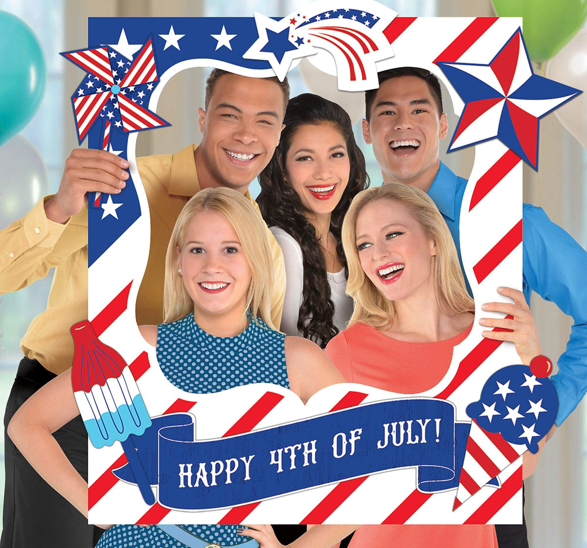 Patriotic Photo Frame Prop Kit - Pack of 3