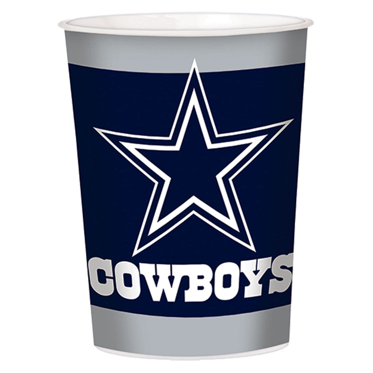 Dallas Cowboys Printed Party Plastic Cup - NFL Licensed - Pack of 6