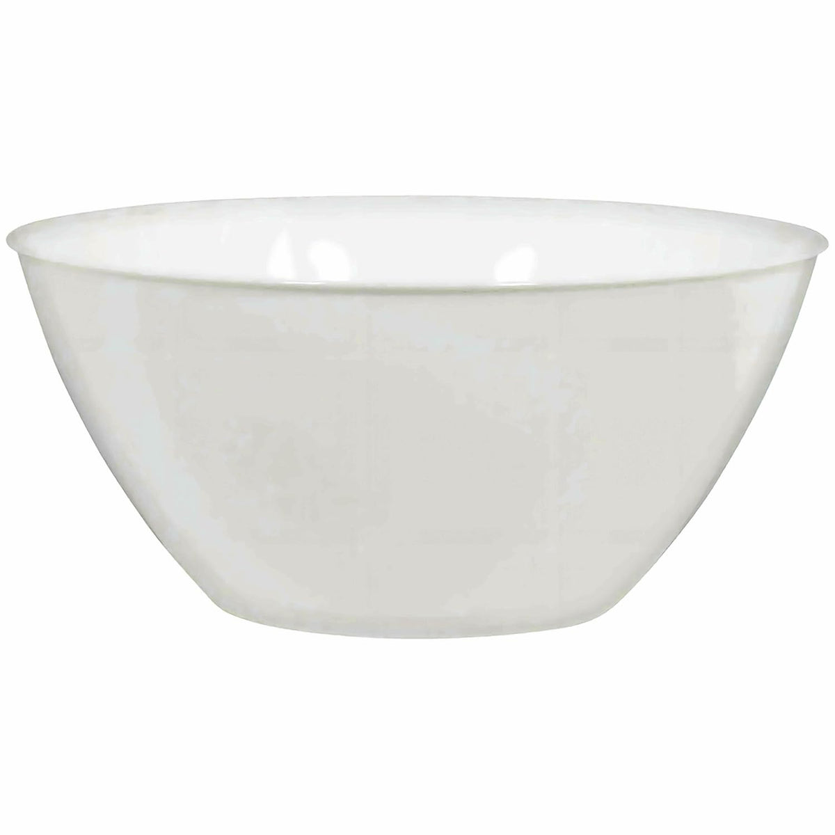 Versatile 5 Qt White Plastic Serving Bowl - Pack of 3