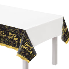 Colorful Confetti Plastic Table Cover - Case of 48
