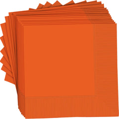 Vibrant Orange Solid Color Dinner Napkins, 40-ct - Case of 12