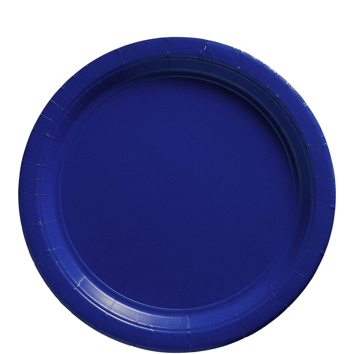 Royal Blue 8.5-inch Round Paper Lunch Plates, 50-ct - Case of 6