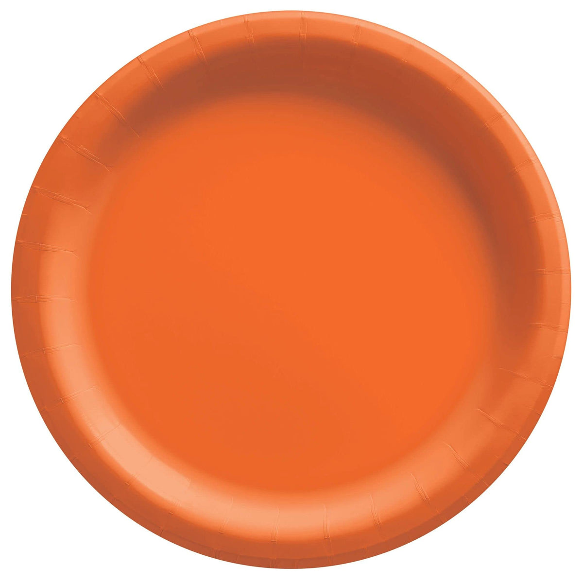 Vibrant Orange 10-inch Paper Dinner Plates - 20-ct - Pack of 3