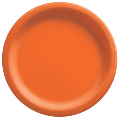 Vibrant Orange 10-inch Paper Dinner Plates - 20-ct - Pack of 3