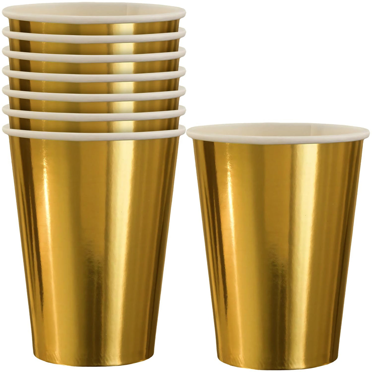 Gold 12oz Paper Cups - Trend Collection, 8-pk - Pack of 12