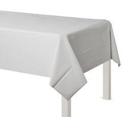 Classic White Plastic Table Cover - 54 x 108 - Case of 48