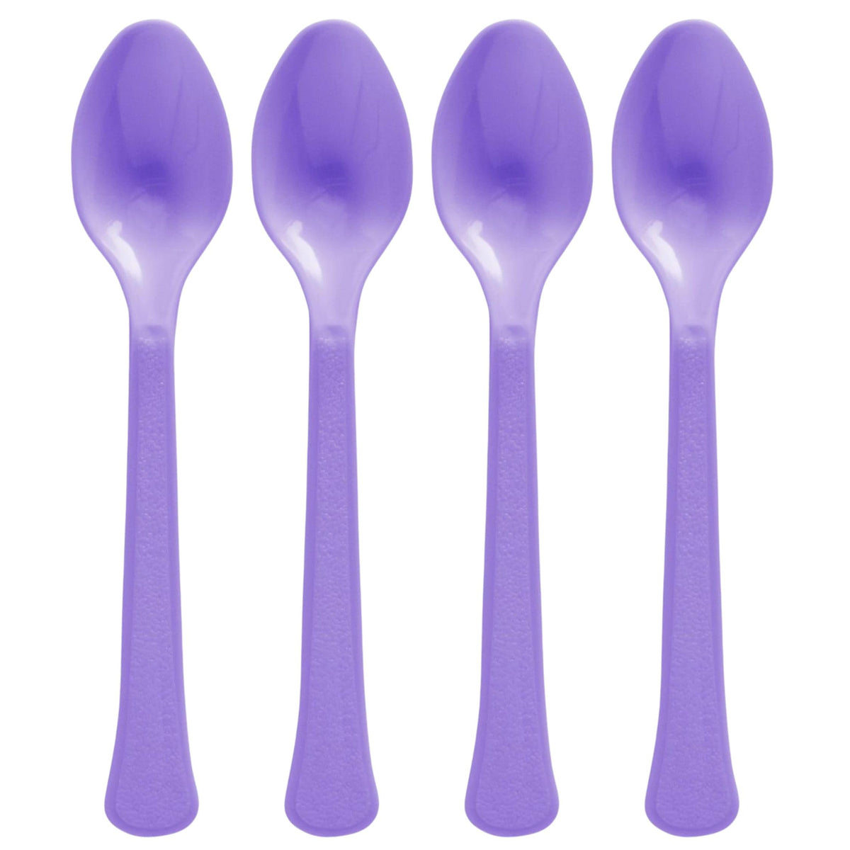 Vibrant Purple Plastic Spoons - 50-ct - Pack of 6