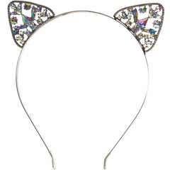 Rhinestone Cat Ears Headband - Pack of 8