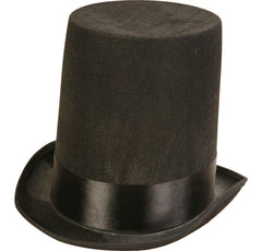 Lincoln Stovepipe Top Hat - Pack of 4