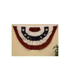 Americana Patriotic Poly Cotton Bunting - Pack of 4