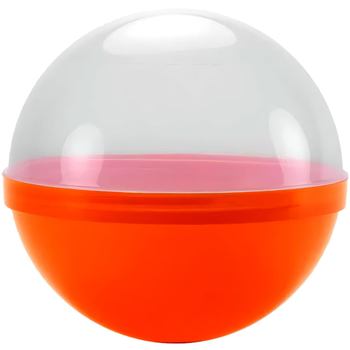 Clear Orange Candy Ball Favor Container - Pack of 48