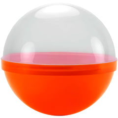 Clear Orange Candy Ball Favor Container - Pack of 48