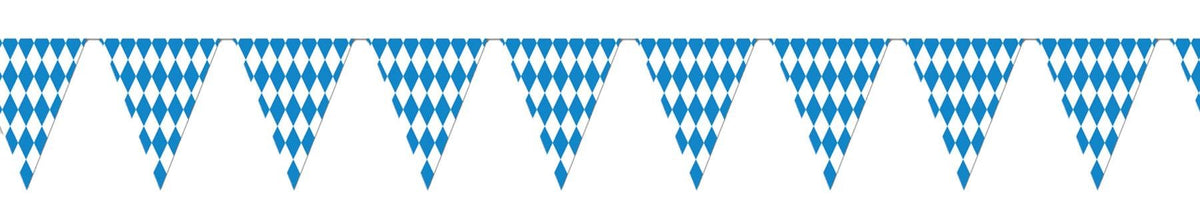 Blue and White 12FT Festival Banner - Pack of 12