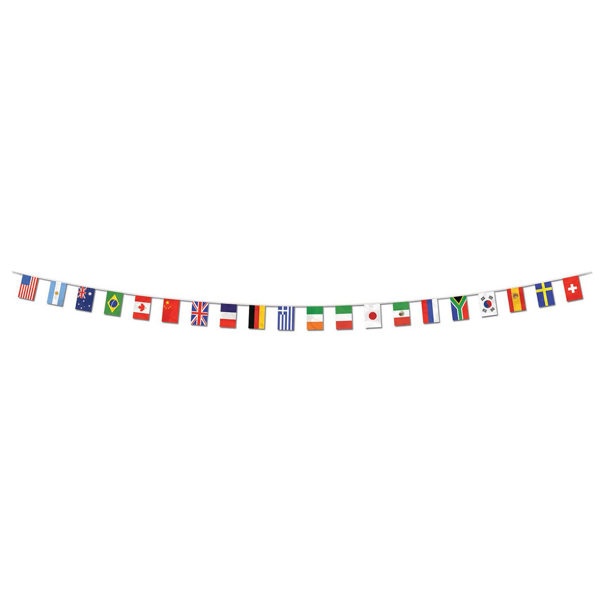 International Flag Pennant Banner - Pack of 6