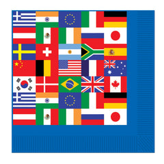 International Flag Lunch Napkins - 16-ct - Pack of 3