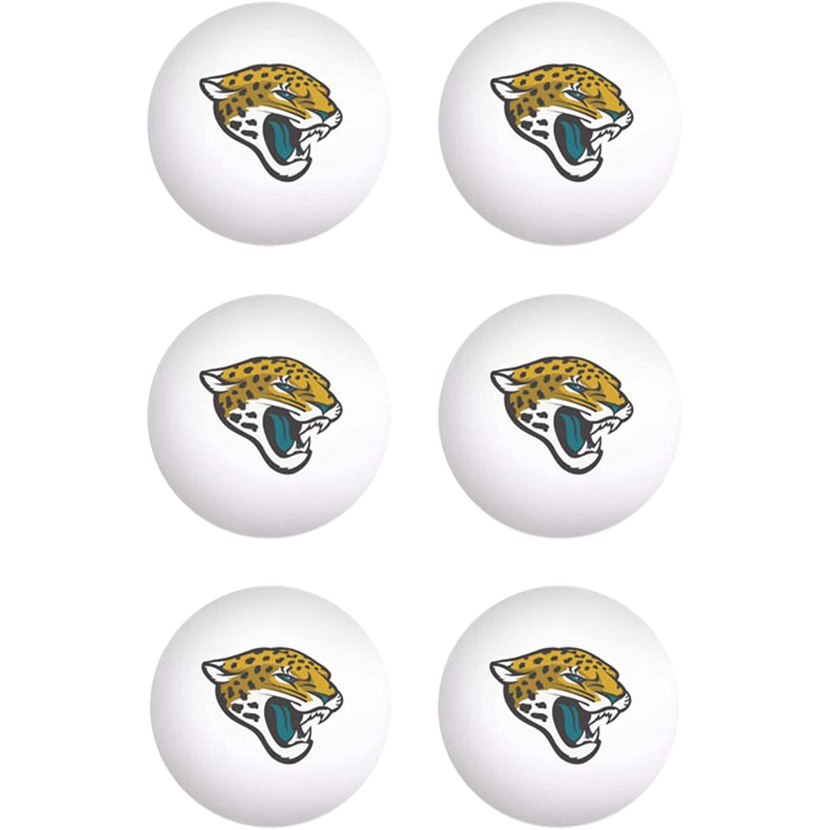 Jacksonville Jaguars Ping Pong Ball Set - 6 Pack - Pack of 2