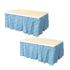 Blue and White Table Skirt - Case of 48