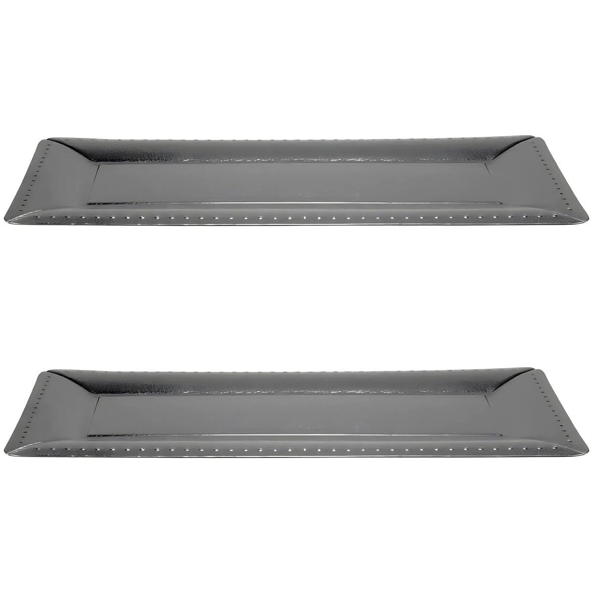 Silver Catering Plastic Serve Tray - Set of 3 (15.75 Inch) - Pack of 3