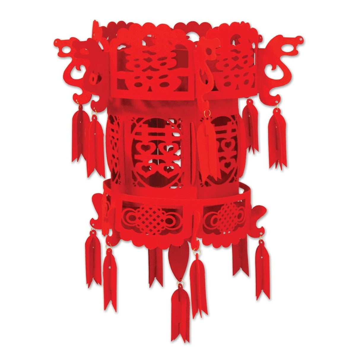 18-inch Chinese Palace Felt Lantern for Lunar New Year - Case of 48