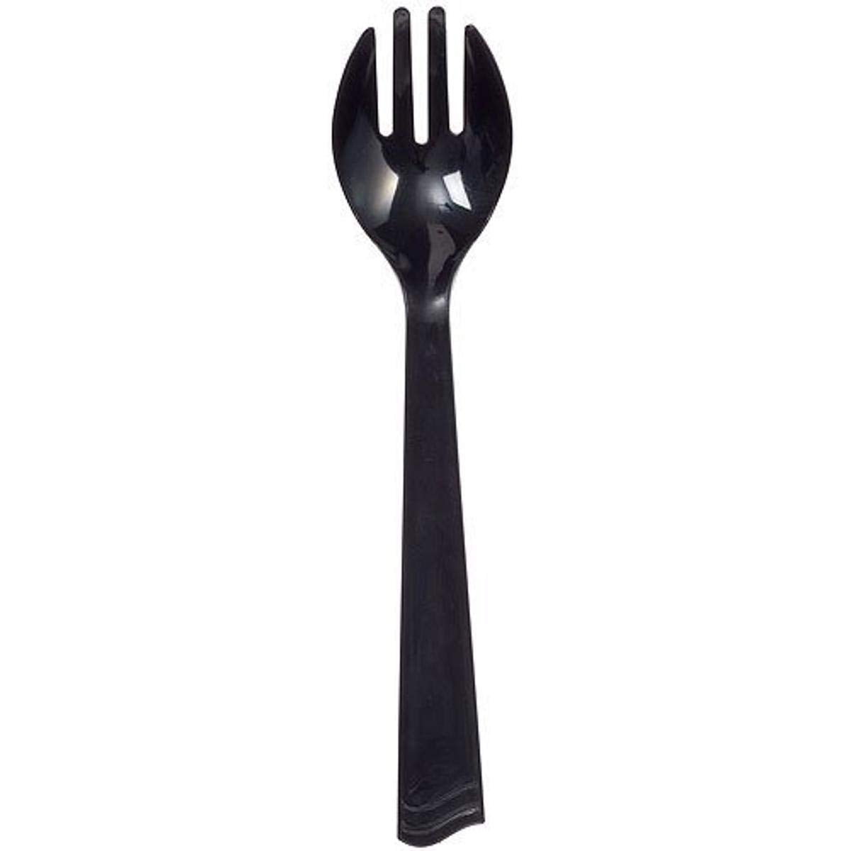Black Plastic Serving Spoons - 6-ct - Pack of 4
