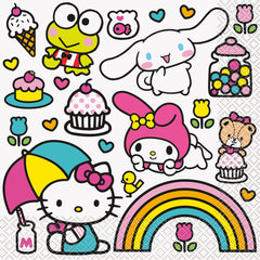 Hello Kitty & Friends Lunch Napkins - 16 Count - Pack of 12