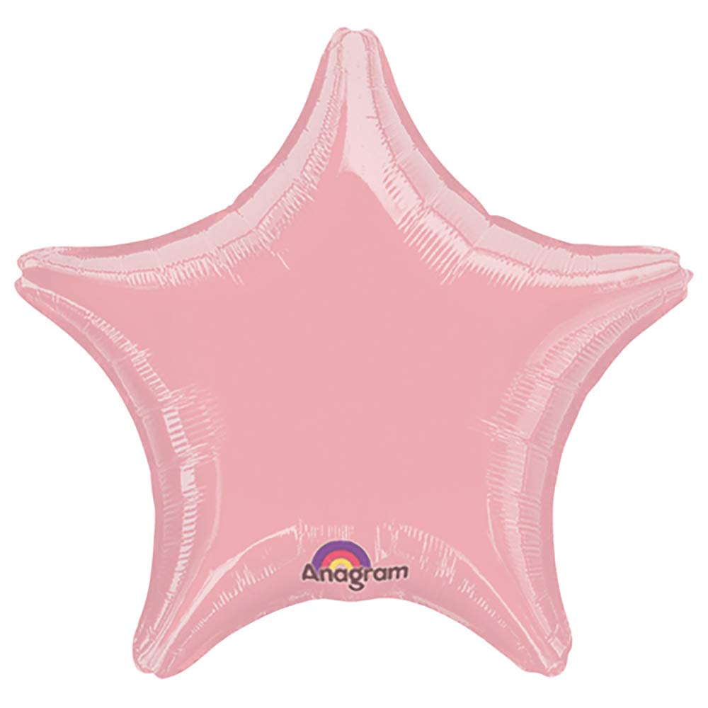 New Pink Star Foil Balloon - 19 Inches - Pack of 10