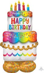 Airloonz Birthday Cake Balloon - Pack of 3