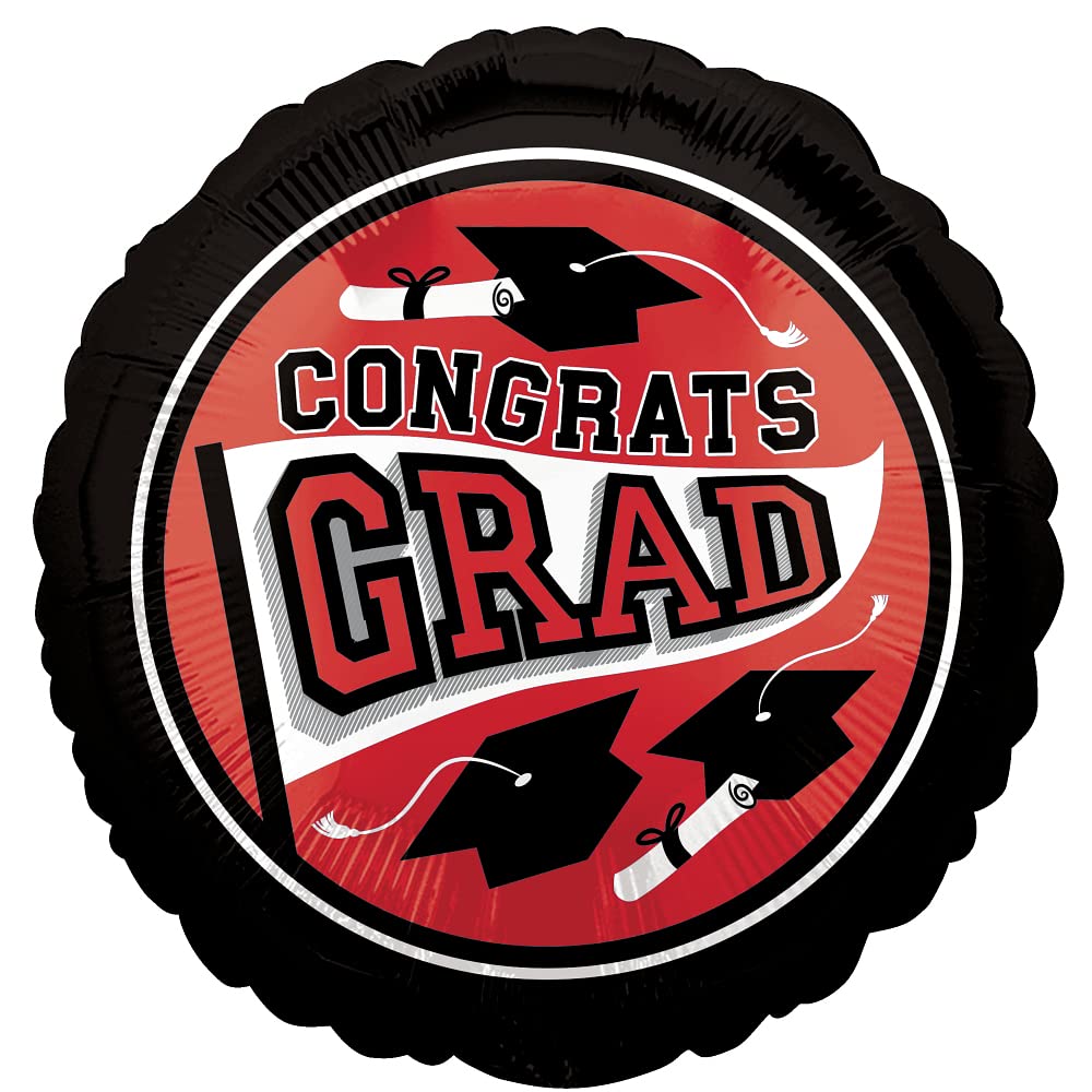 Be True School Colors Graduation Foil Balloon - Pack of 10