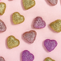 Hearts Confetti Table Scatter, Pink/Gold, 40-ct - Pack of 9